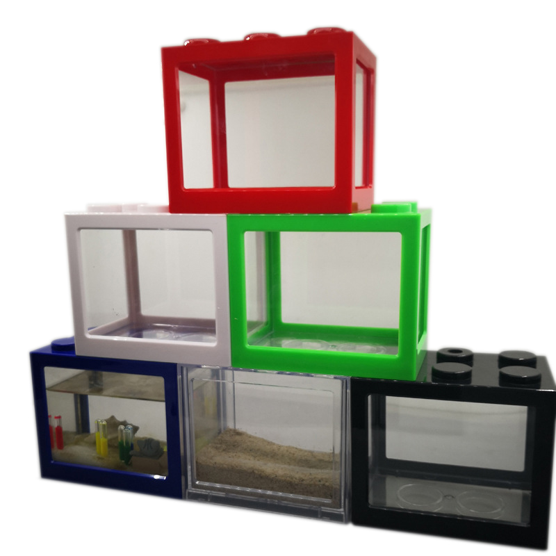 Aquarium Fish In Bowl - 7 Color Mini Aquarium Betta Fishbowl