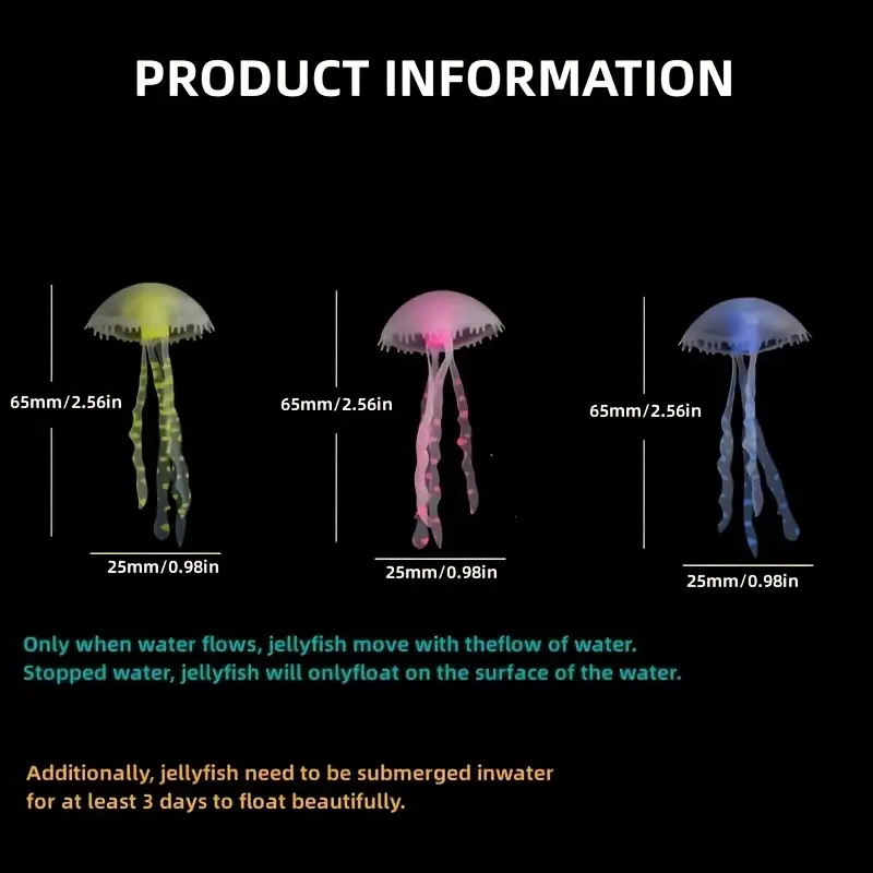 6/3pcst Artificial Jellyfishes - Fish Toys For Aquarium 评论和价格