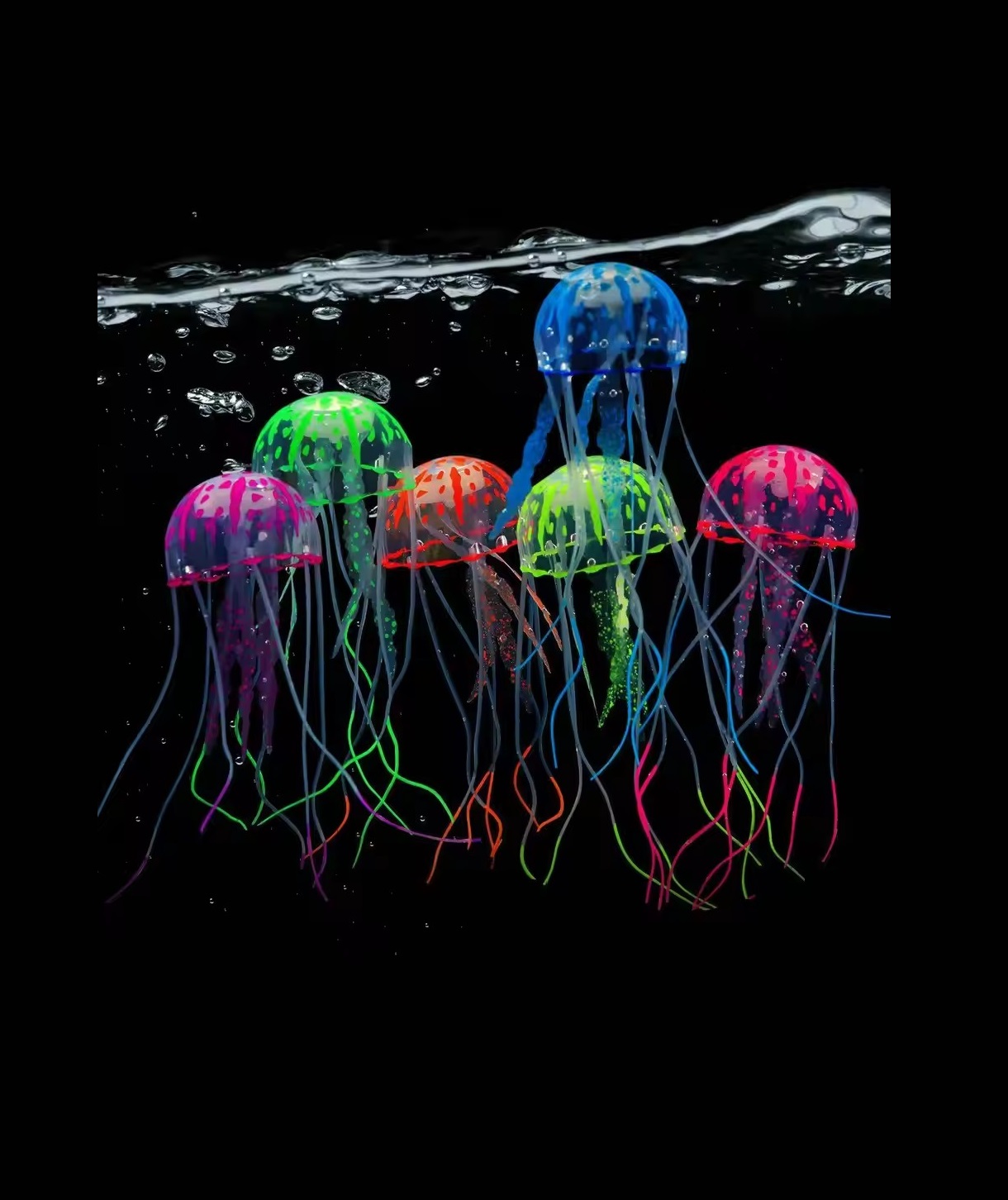 6/3pcst Artificial Jellyfishes - Fish Toys For Aquarium 评论和价格