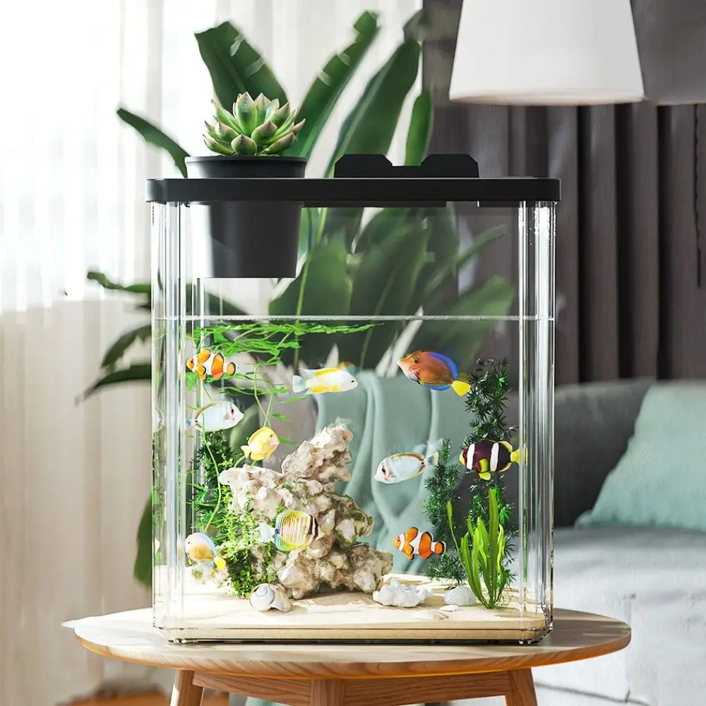 Aquarium Desktop Fish Tank Wat - Aquarium Fish In Bowl 评论和价格