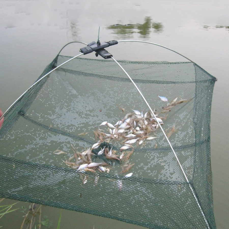 60cm 80cm Portable Fishing Net - Aquarium Fish Trap 评论和价格