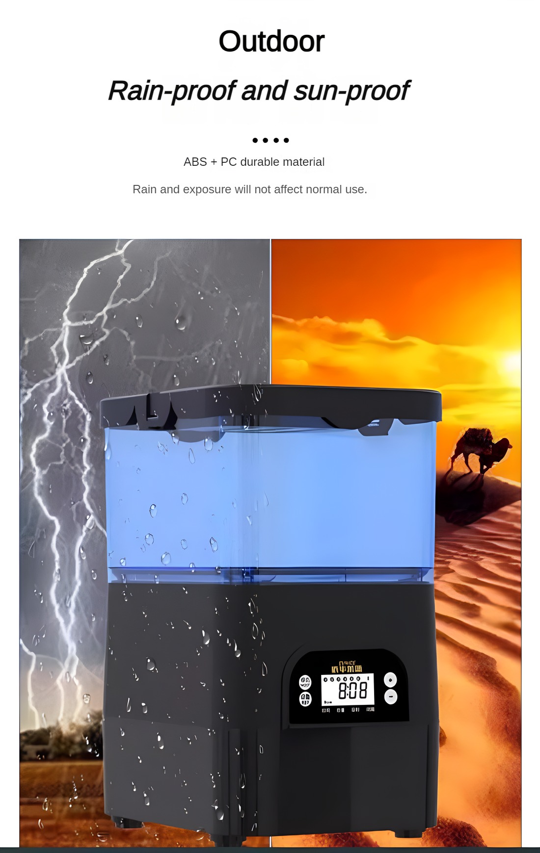 EVNICE Solar Automatic Fish Fe - Aquarium Fish Auto Feeder 评论和价格