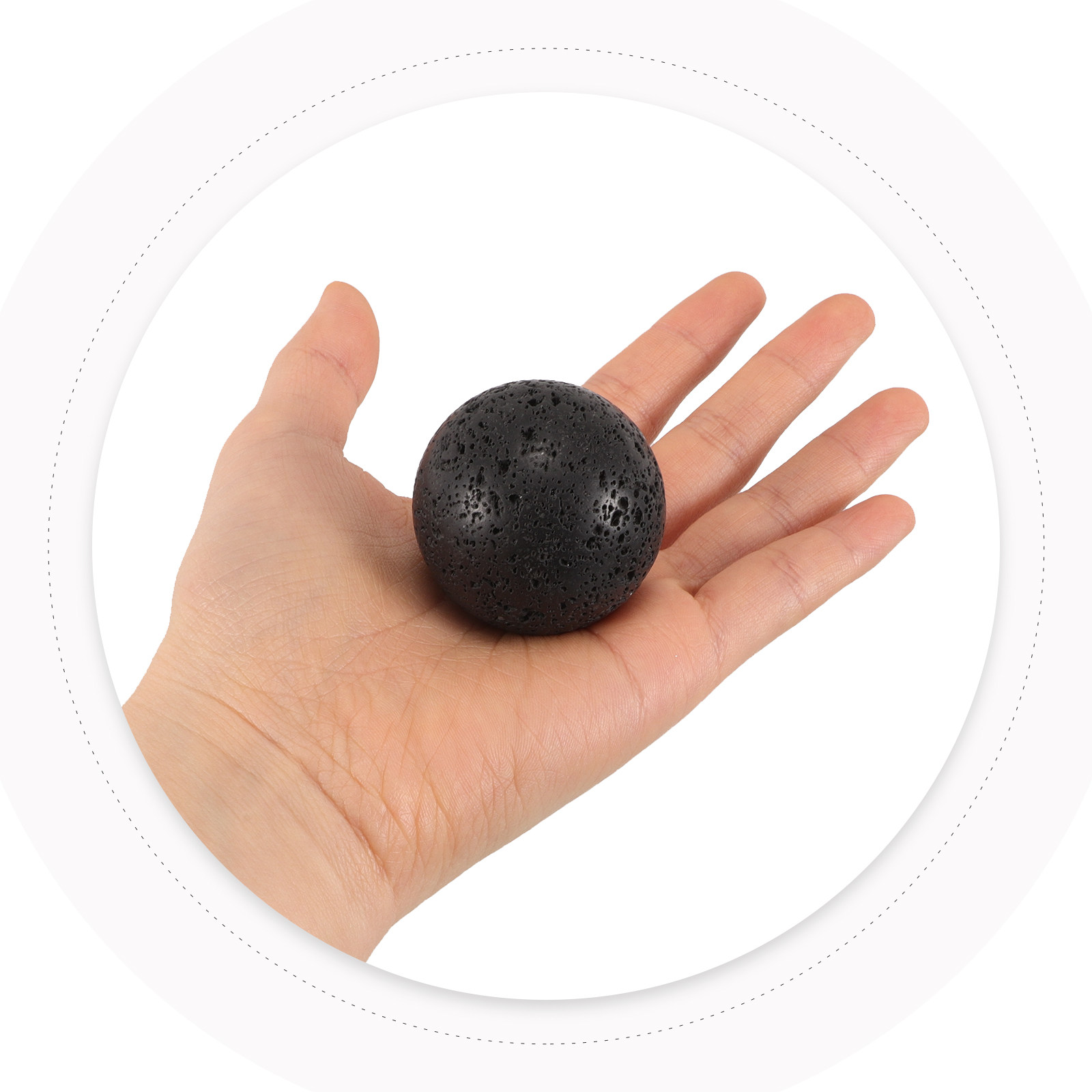 Natural Volcanic Stone Sphere  - Live Fish Aquarium 评论和价格