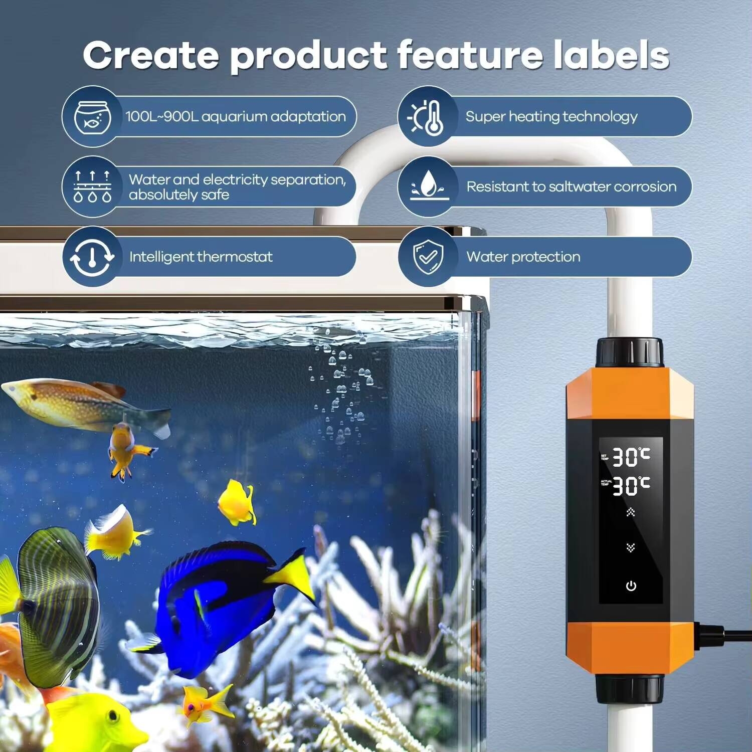 220V High-power Explosion-proo - Aquarium Heater Submersible 评论和价格