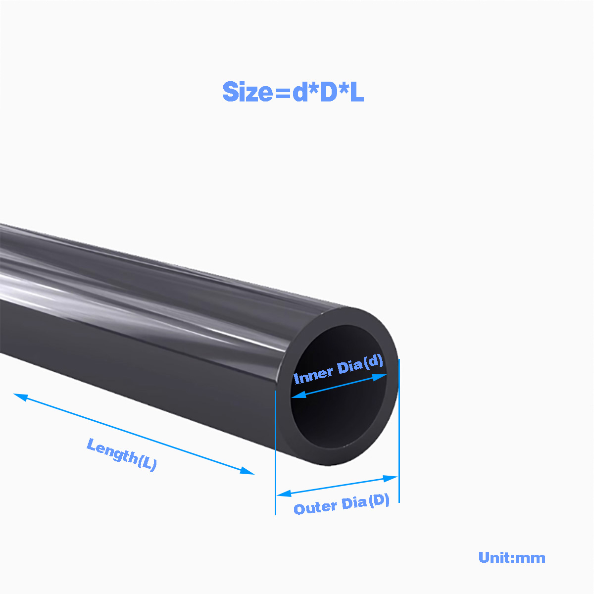 Black PVC Plastic Pipe Hollow  - Aquarium Fish Black 评论和价格