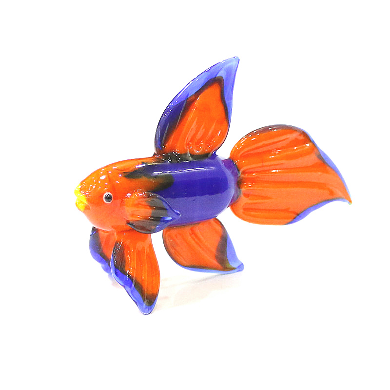 Orange Murano Glass Tropical F - Fish Toy In Aquarium 评论和价格