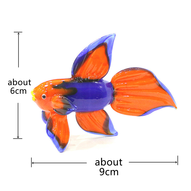 Orange Murano Glass Tropical F - Fish Toy In Aquarium 评论和价格