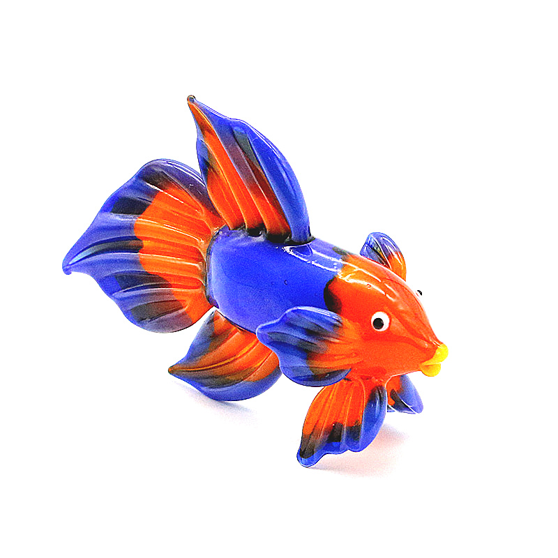 Orange Murano Glass Tropical F - Fish Toy In Aquarium 评论和价格