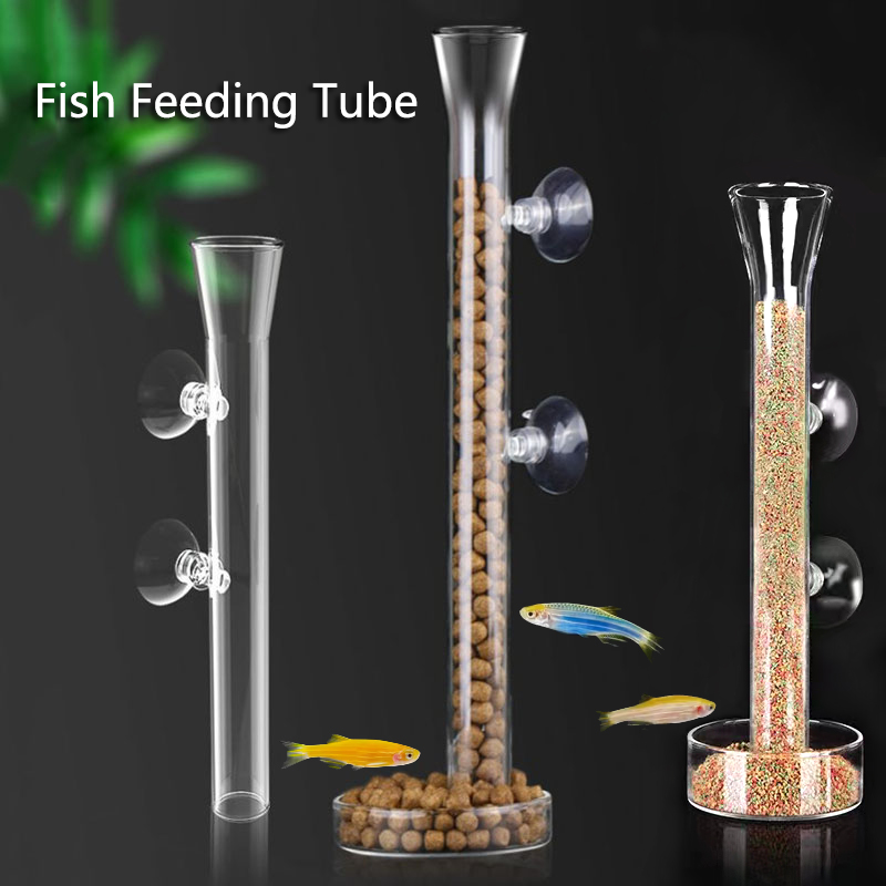 Glass Aquarium Feeder Tube Dis - Aquarium Fish Auto Feeder 评论和价格