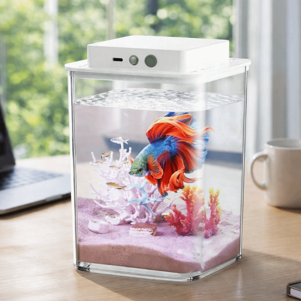 Transparent Betta Fish Tank In - Fish Toy In Aquarium 评论和价格