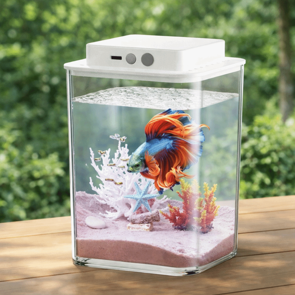 Transparent Betta Fish Tank In - Fish Toy In Aquarium 评论和价格