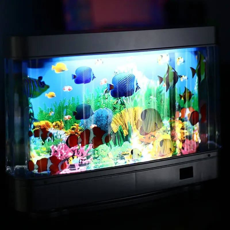 Tropical Fish Tank Lamps Artif - Fish Toys For Aquarium 评论和价格