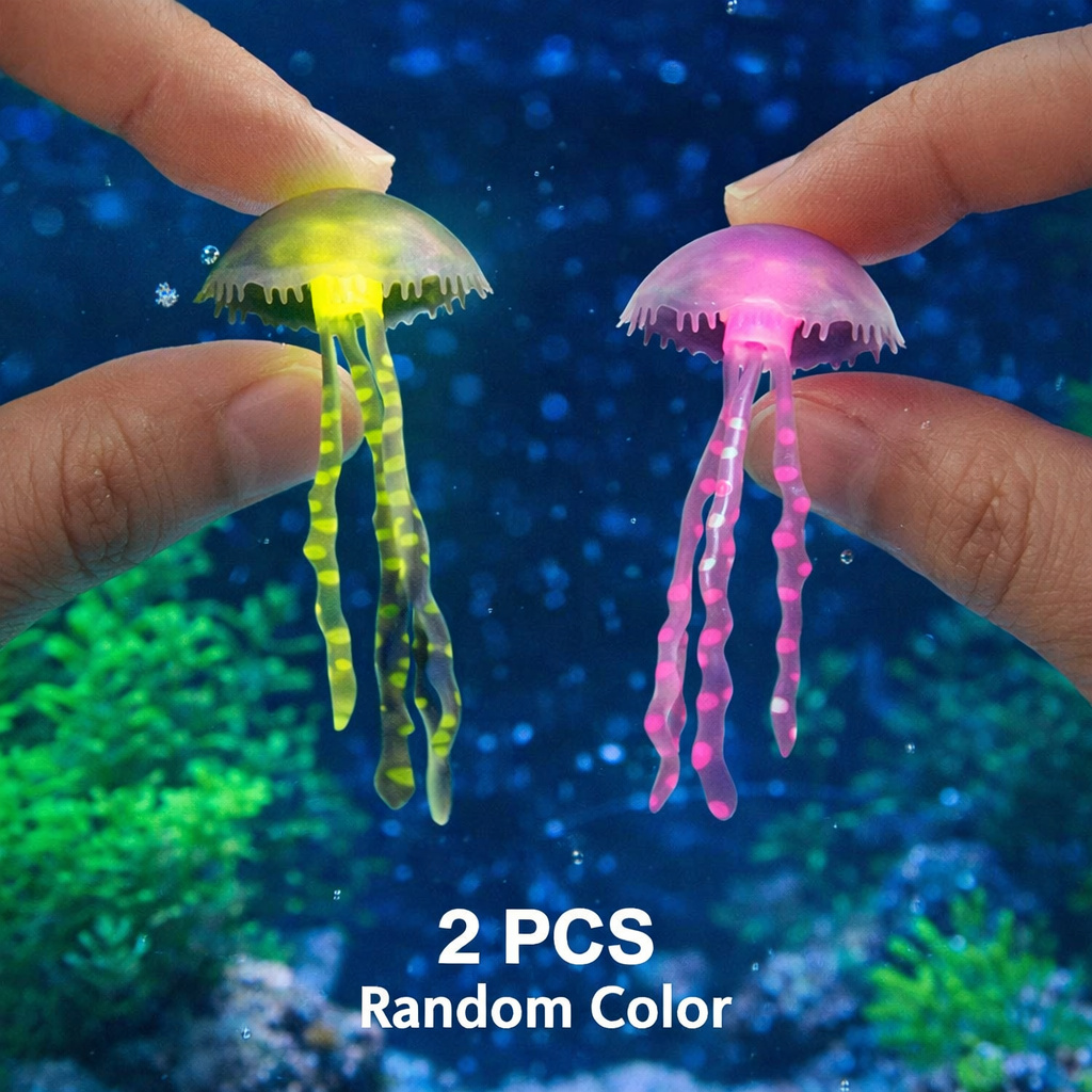 Luminous Simulation Jellyfish  - Fish Toys For Aquarium 评论和价格