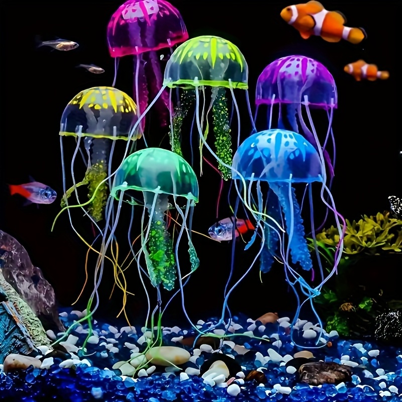 Luminous Simulation Jellyfish  - Fish Toys For Aquarium 评论和价格