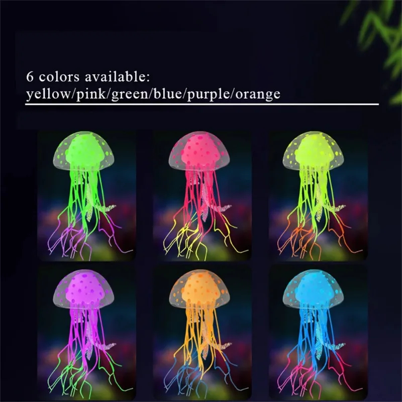 Artificial Swim Luminous Jelly - Fish Toys For Aquarium 评论和价格