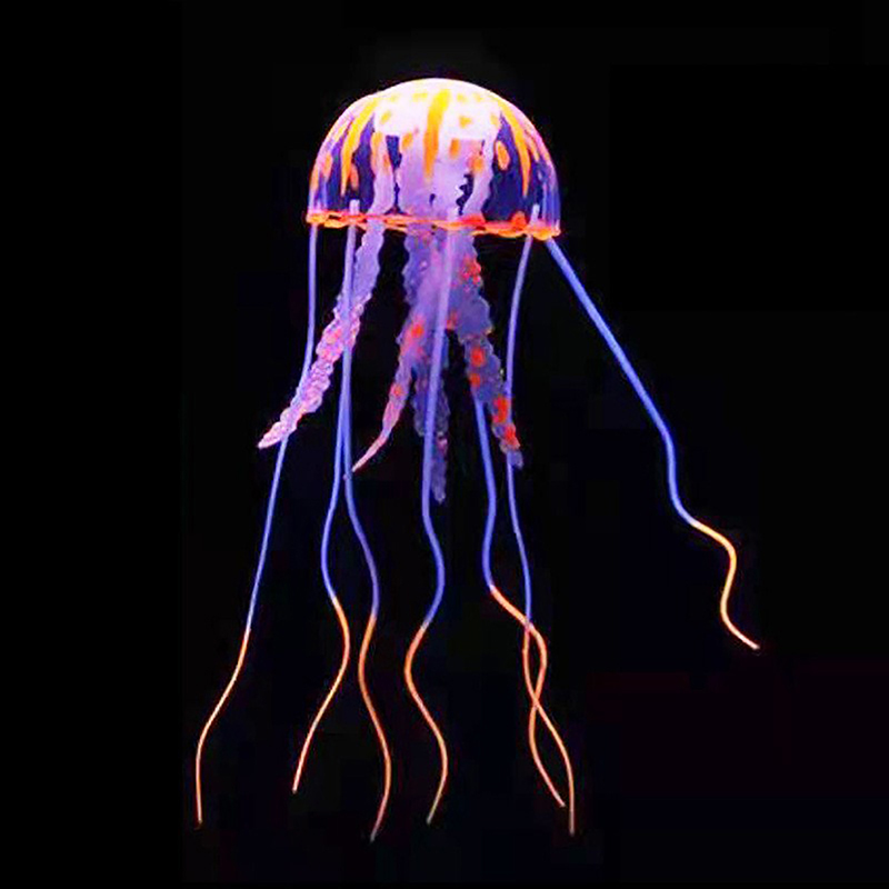 Colorful Artificial Glowing Je - Fish Toys For Aquarium 评论和价格