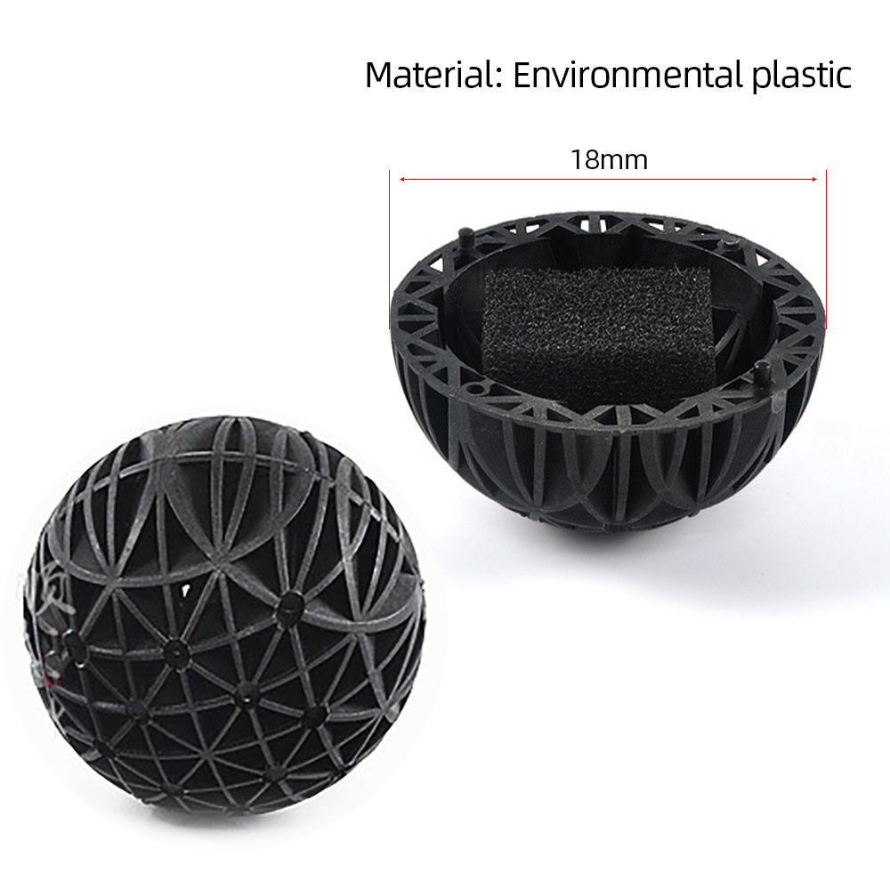 100pcs 18mm Biological Bio Bal - Aquarium Fish Black 评论和价格