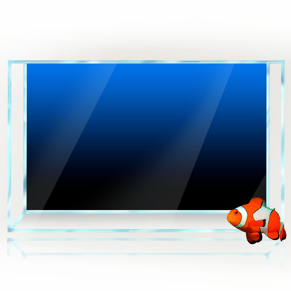 Fish Tank Background Sticker B - Aquarium Fish Black 评论和价格