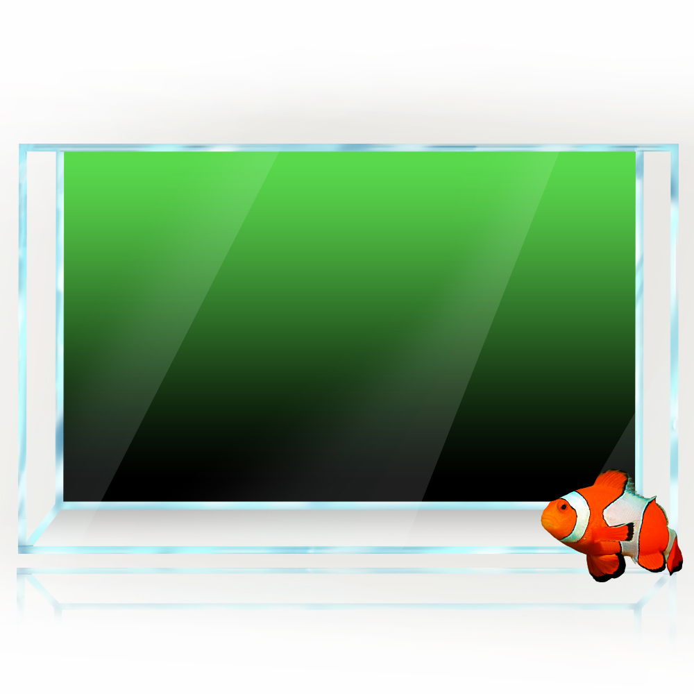Fish Tank Background Sticker B - Aquarium Fish Black 评论和价格