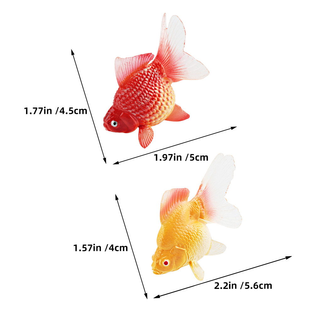 3Pcs Realistic Floating Koi Fi - Fish Toy In Aquarium 评论和价格