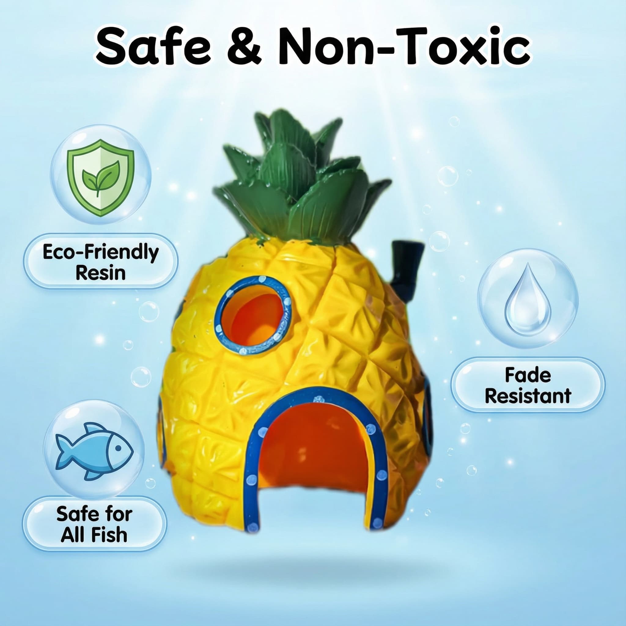Pineapple House Aquarium Decor - Aquarium Fish Hide 评论和价格