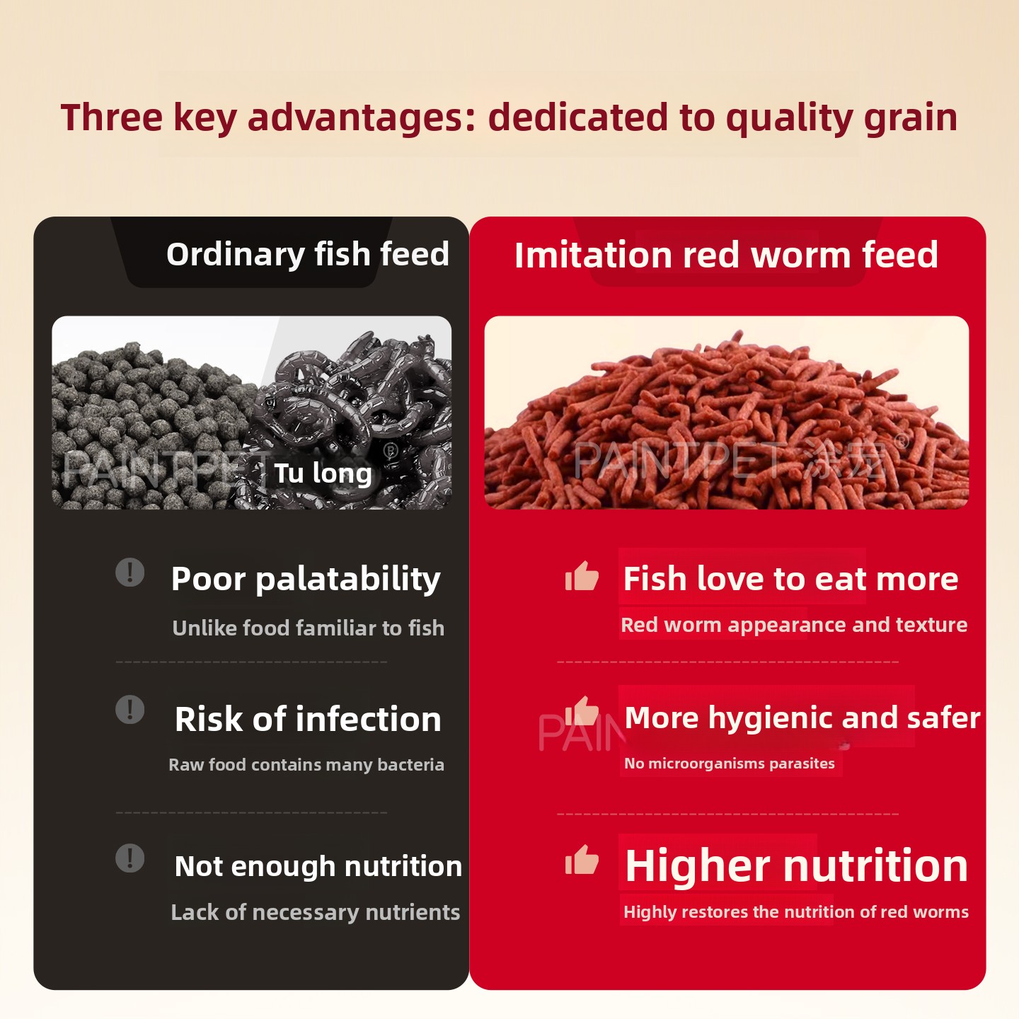 PAINTPET Bio-Mimetic Bloodworm - Aquarium Fish Eggs 评论和价格