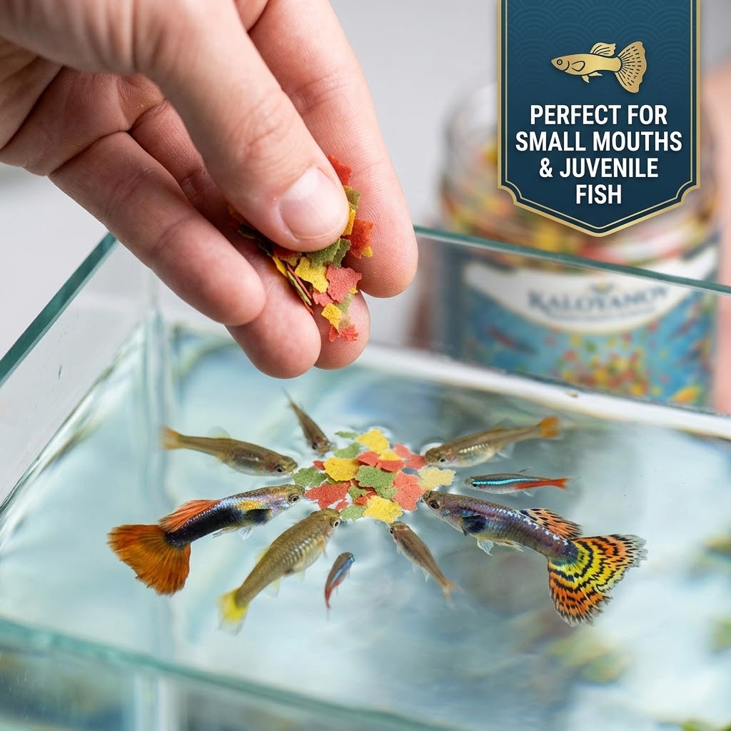 Tri-Color Aquarium Fish Food F - Aquarium Fish Food 评论和价格