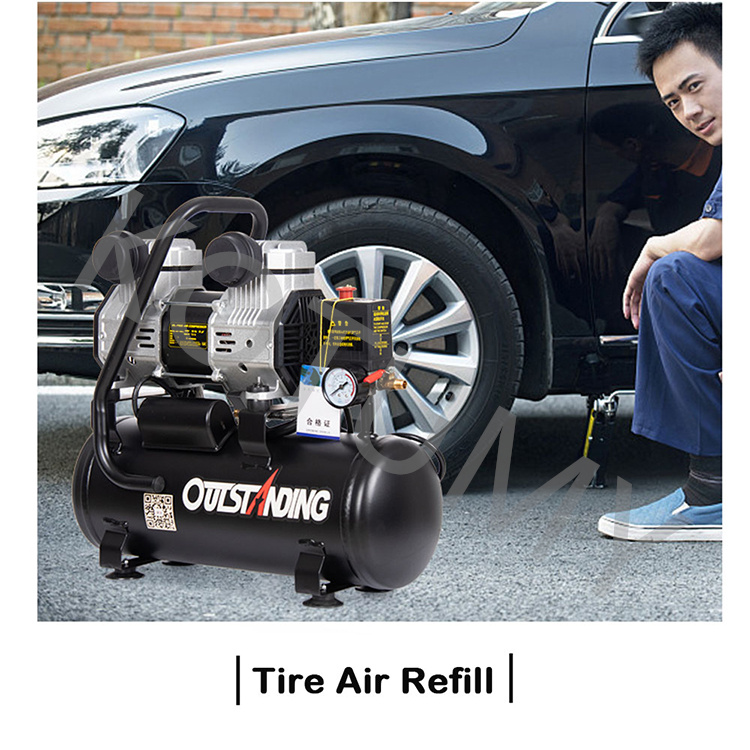 220V Small Air Compressor Oil- - Air Pump Silent 评论和价格