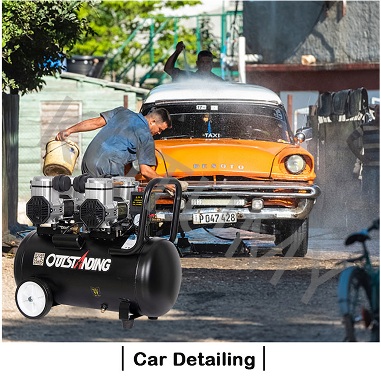 220V Small Air Compressor Oil- - Air Pump Silent 评论和价格