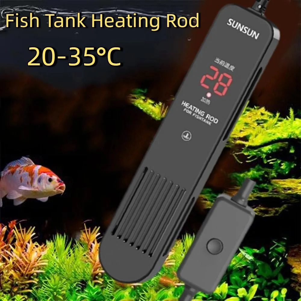 LCD Display 20-35°C Digital Fi - Aquarium Heater Submersible 评论和价格