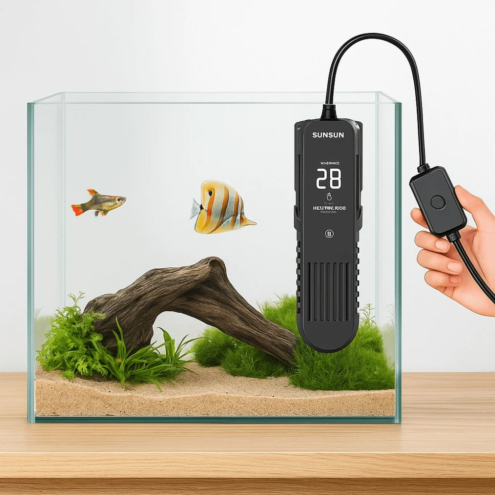 LCD Display 20-35°C Digital Fi - Aquarium Heater Submersible 评论和价格